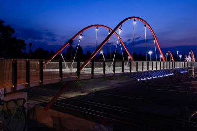 Ripshorster Brücke nachts