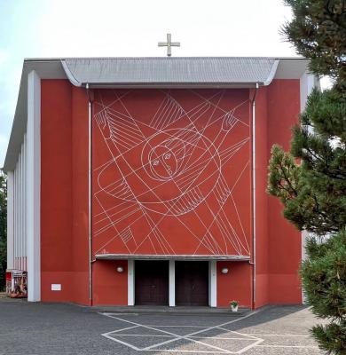St. Maria Immaculata Eingangsfassade