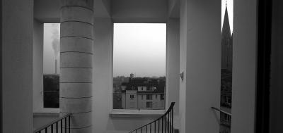 Haus am Cöllenhof Bonn, Ausblick Dachgeschoss, Wendeltreppe