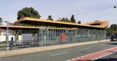 Neue Stadtbahnhaltestelle Zoo/Flora in Köln, Straßenansicht