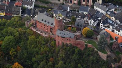 Luftbild Burg Hengebach