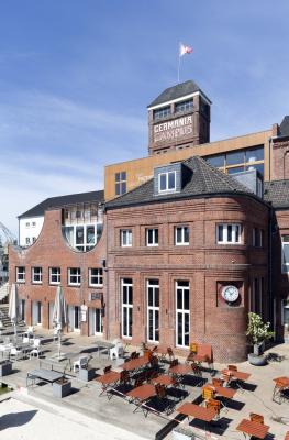 Denkmalgeschützte Germania Brauerei mit Germaniaturm