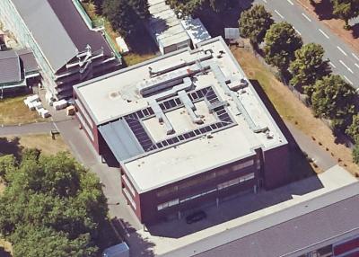 Schrägluftbild von Osten, Erweiterungsbau Berufskolleg Gladbeck