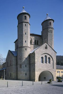 Ansicht Westwerk St. Chrysanthus und Daria