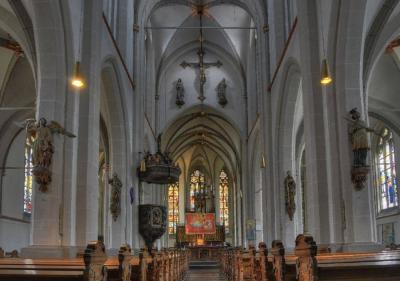 Langhaus mit Blick in den Chor