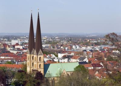 Neustädter Marienkirche mit Bielefelder Dachlandschaft