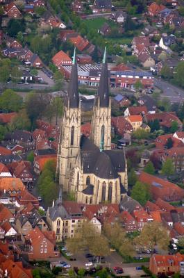 Luftbild Propstei- und Wallfahrtskirche St. Ludgerus