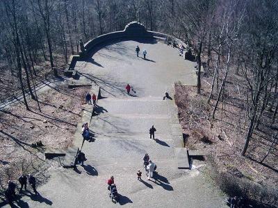 Blick vom Hermannsdenkmal nach Westen