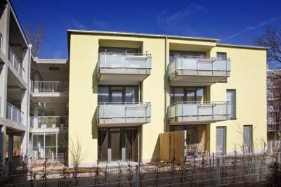 Gartenseitige Ansicht Mehrfamilienhäuser Neuss-Erfttal