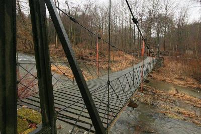 Brückenkonstruktion Kettenbrücke