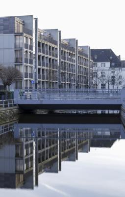 Wasserseitige Ansicht Speichergracht
