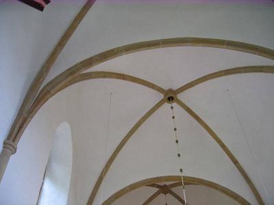 Blick in Kreuzgratgewölbe