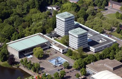 Rathaus Marl aus der Luft
