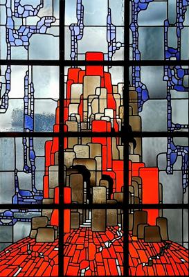 Farbiges Kirchenfenster