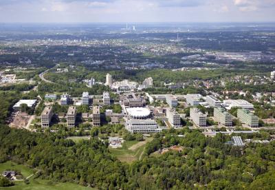 Ruhr Universität Bochum Luftbild frontal