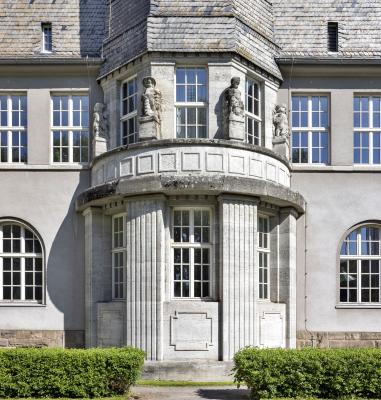 Neues Rathaus Schwerte, Detailbild Turmbau
