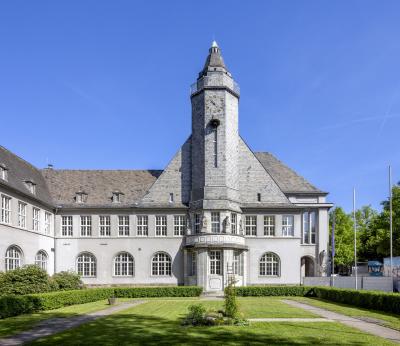 Neues Rathaus Schwerte, Frontansicht Turmbau