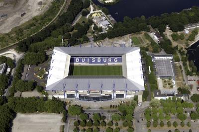 Arena Duisburg aus der Luft