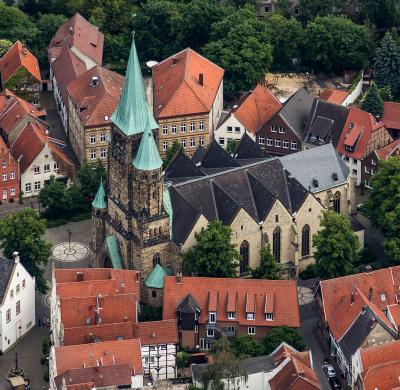 Luftbild St. Laurentius in Warendorf
