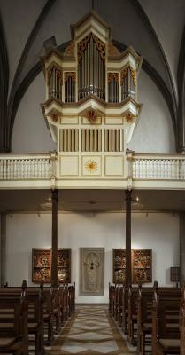 Blick auf die Orgel