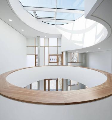 Glasdach im Obergeschoss