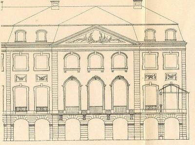 Gartenfassade von J. Couven, 1782