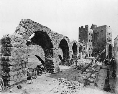 Mittelalterliche Stadtmauer und Eigelsteintor, 1882