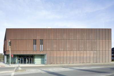 Gebäude auf dem neuen Campus der Hochschule Ruhr West in Bottrop