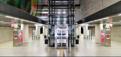 Bahnsteig Haltestelle Chlodwigplatz