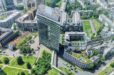 Stadttor Düsseldorf von oben