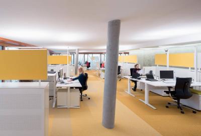 Innenansicht der Open Space Bürpflächen