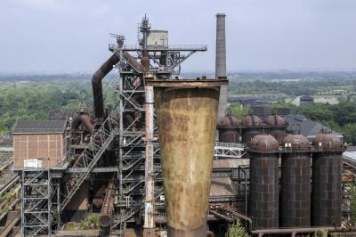 Blick auf das Hüttenwerk von oben