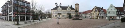 Panorama des Marktplatzes in Horn