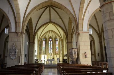 Innenansicht St. Ägidius mit Blick zum Chor