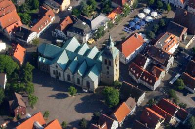 St. Ägidiuskirche Wiedenbrück, Luftbild