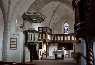 Innenraum der evangelischen Kirche Schwalenberg