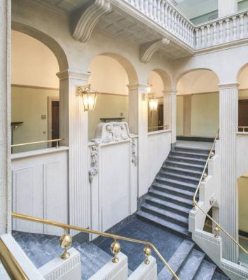 Blick in das erste Obergeschoss im Lichthof