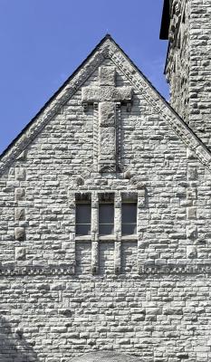 Auferstehungskirche Gelsenkirchen, Fassadenausschnitt