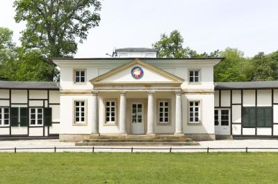 Wacht-Gebäude im Landschaftspark Bagno