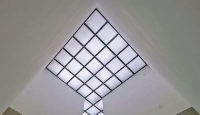 Dachuntersicht im Ausstellungspavillon Turm