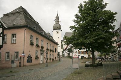 Blick auf das Rathaus in der Altstadt Arnsbergs