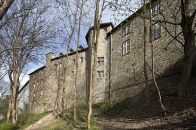 Außenwand der Burg