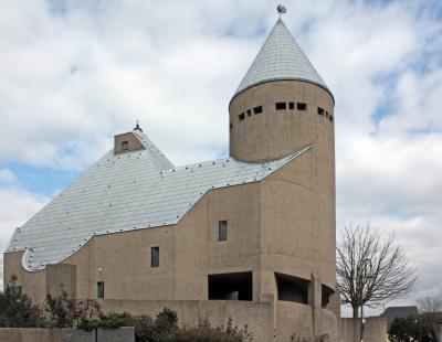 südwestliche Ansicht der Kirche
