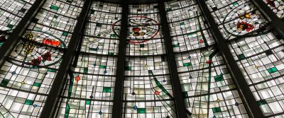 Detailansicht Glasfenster Chor