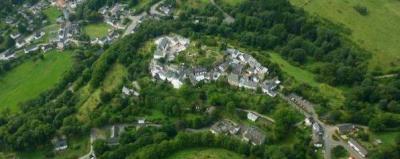 Luftbild, Blick auf den Historischen Ortskern von Dahlem-Kronenburg