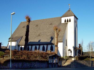 südliche Ansicht der Kirche