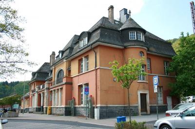 östliche Seitenfassade vor der Sanierung 