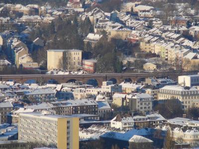 Blick auf das Kuhler Viadukt