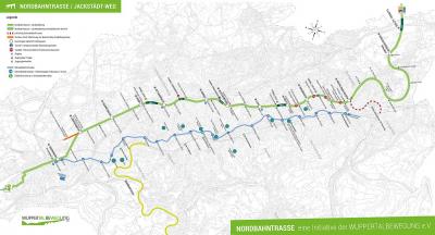 Streckenplan Nordbahntrasse