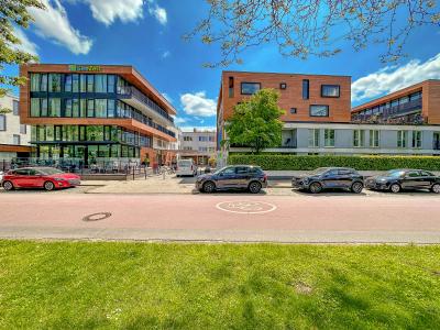 Straßenansicht Studentenwohnheime am Aasee